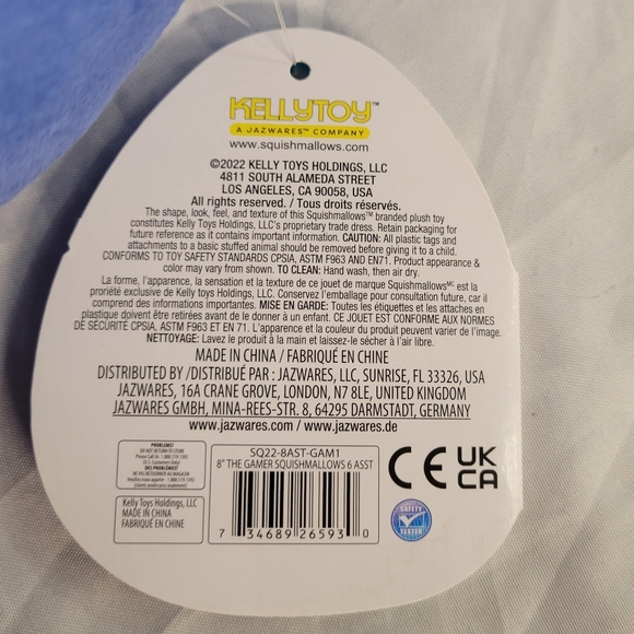 NWT 8" Tadita the Cell Phone Squishmallow Kellytoy Gamer Plush - Picture 7 of 8